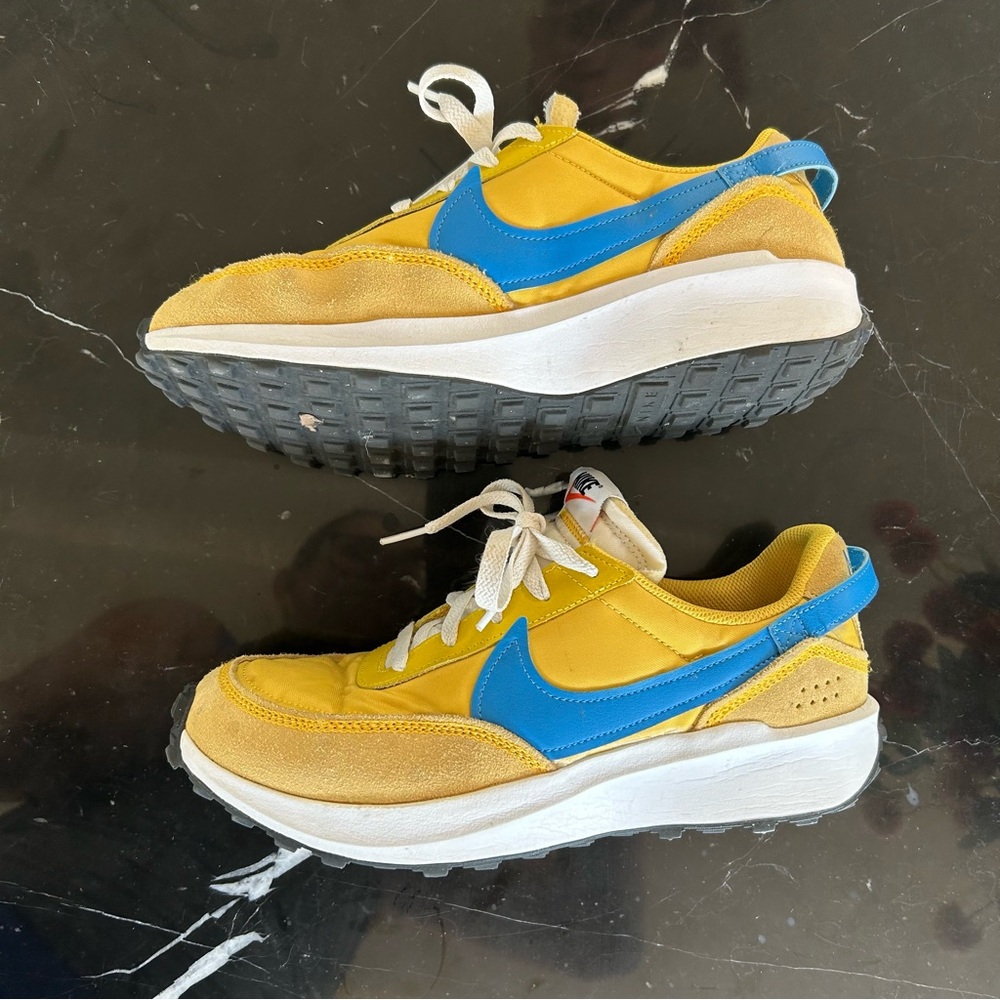 Nike Yellow and Blue Athletic Shoes